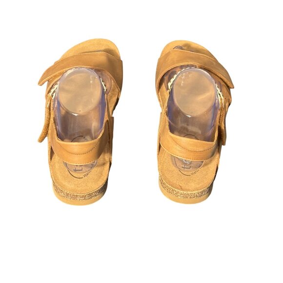 Taos Womens Leather Adjustable Strap Sandals Size 9 Tan Comfortable Casual Every - Picture 3 of 6